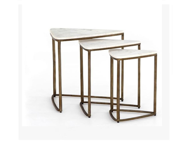 marble table set of 3