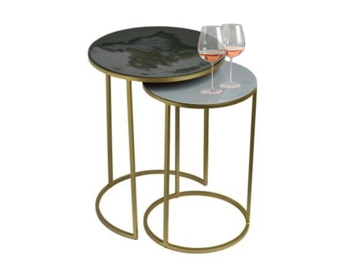 chairside nested tables set (8)